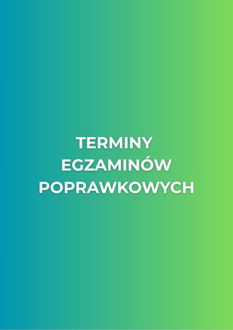 Terminy egzaminów poprawkowych 2026